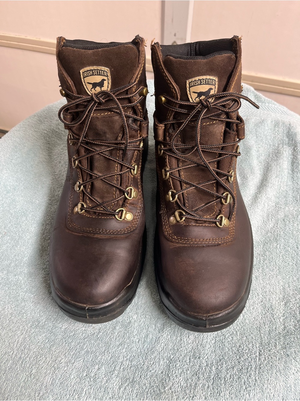 Irish Setter Dark Brown Leather Work Boots